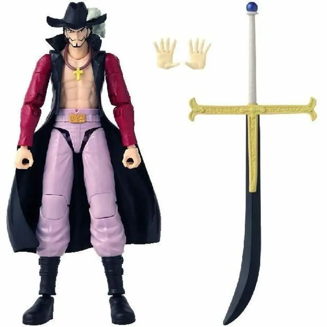 Bandai One Piece Mihawk Dracule Figuur 17cm - Officieel Gelicenseerd