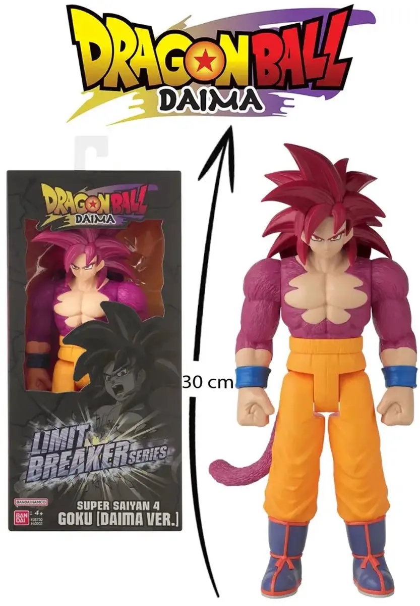 Bandai Dragon Ball Daima SSJ4 Goku Limit Breaker Figuur 30cm