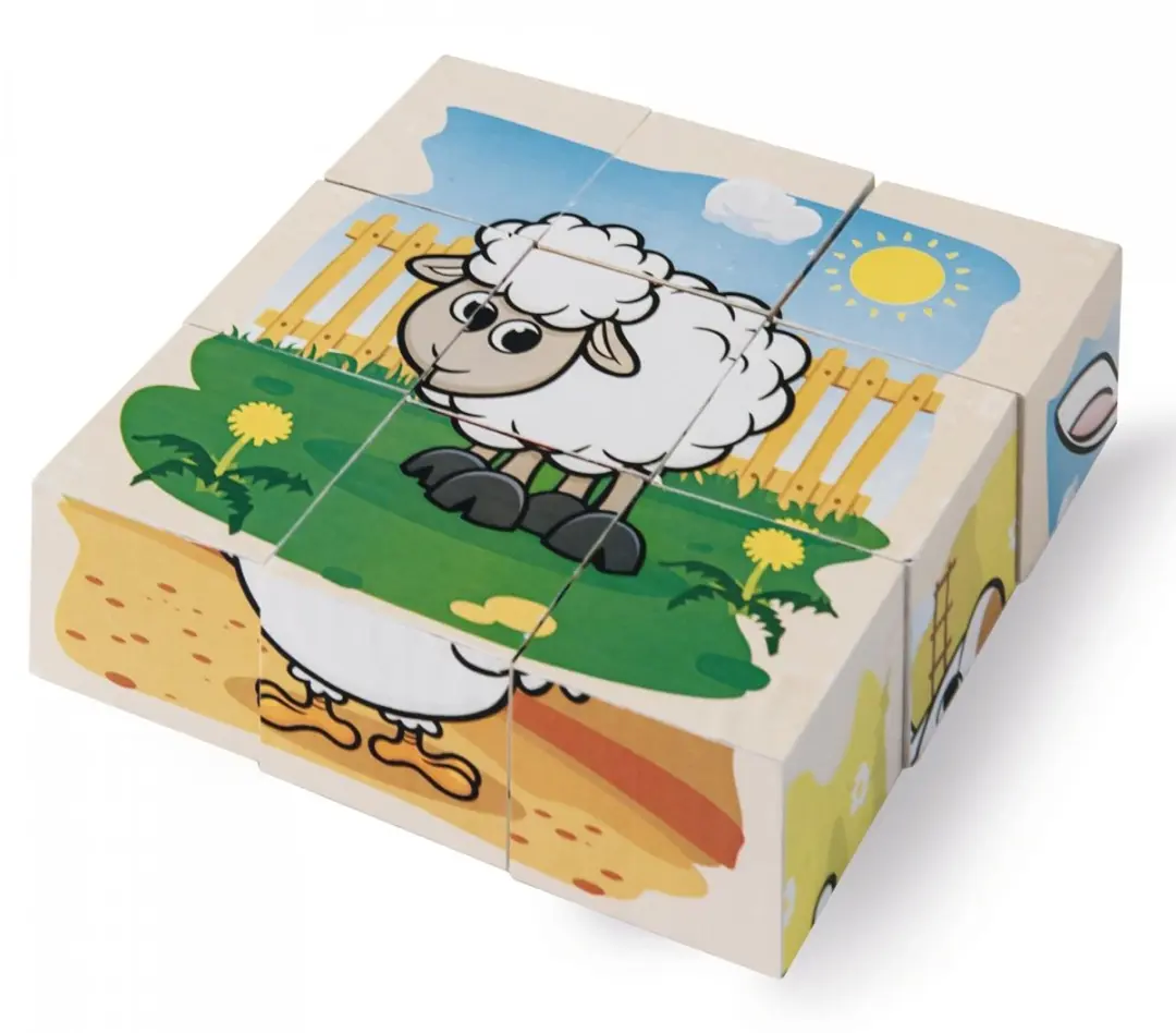 Eichhorn Houten Blokpuzzel Boerderij 1000 Stuks - FSC Gecertificeerd