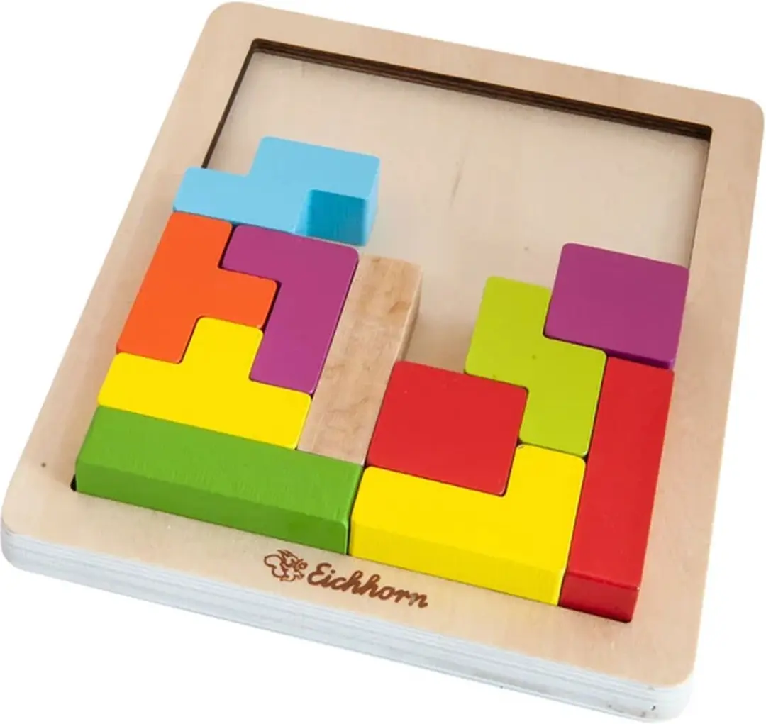 Eichhorn Houten Vormenpuzzel 20-delig - Meerkleurig