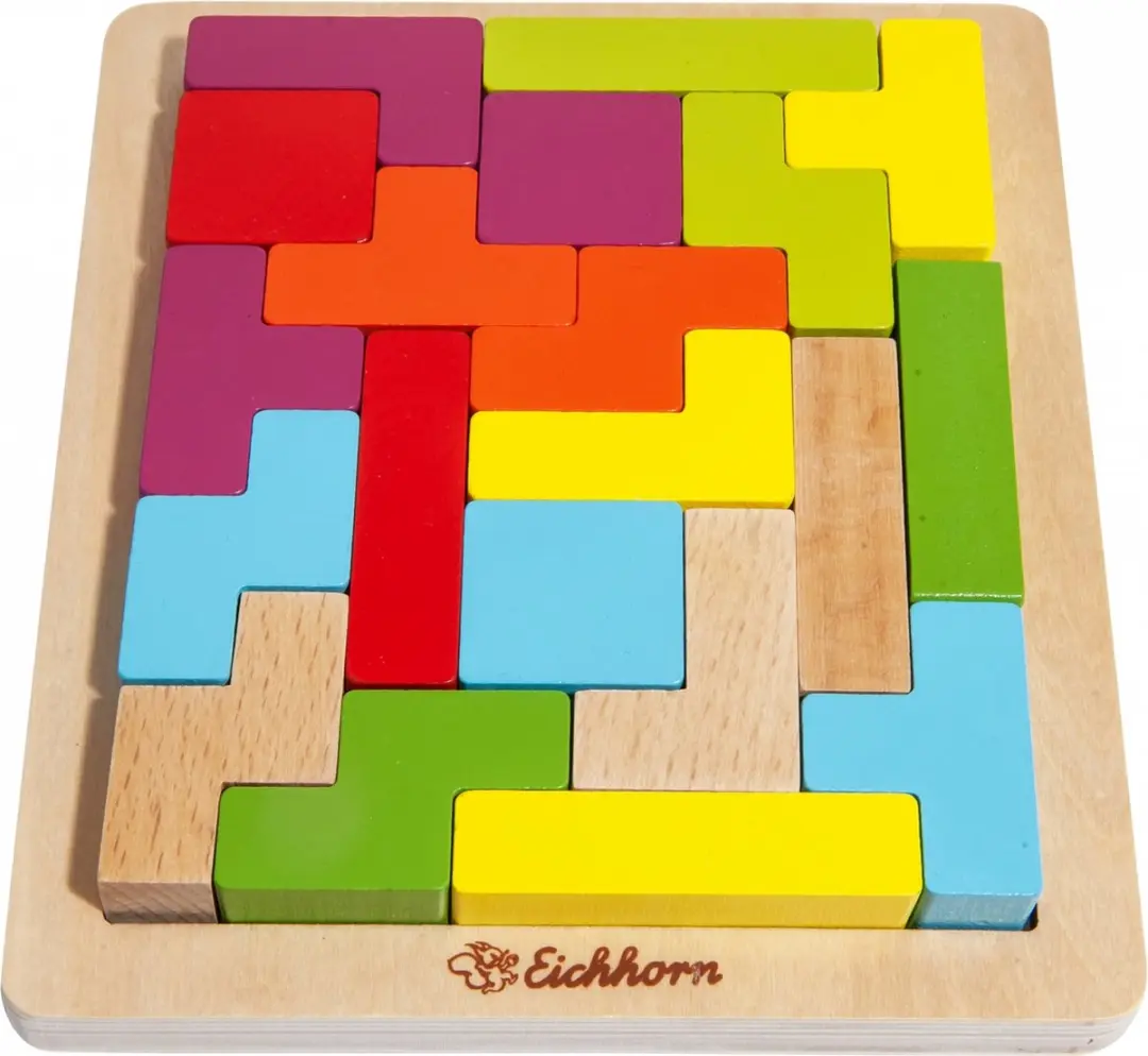 Eichhorn Houten Vormenpuzzel 20-delig - Meerkleurig
