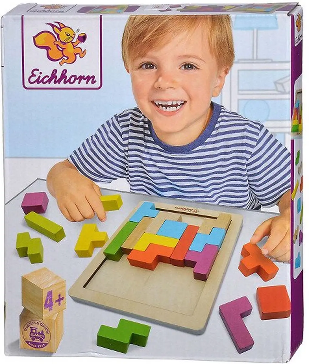 Eichhorn Houten Vormenpuzzel 20-delig