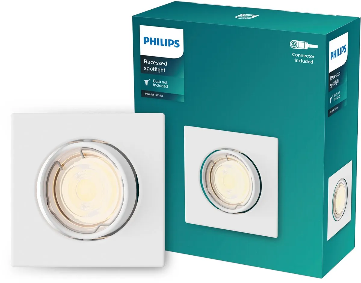 Philips Peridot Inbouwspot GU10 Wit