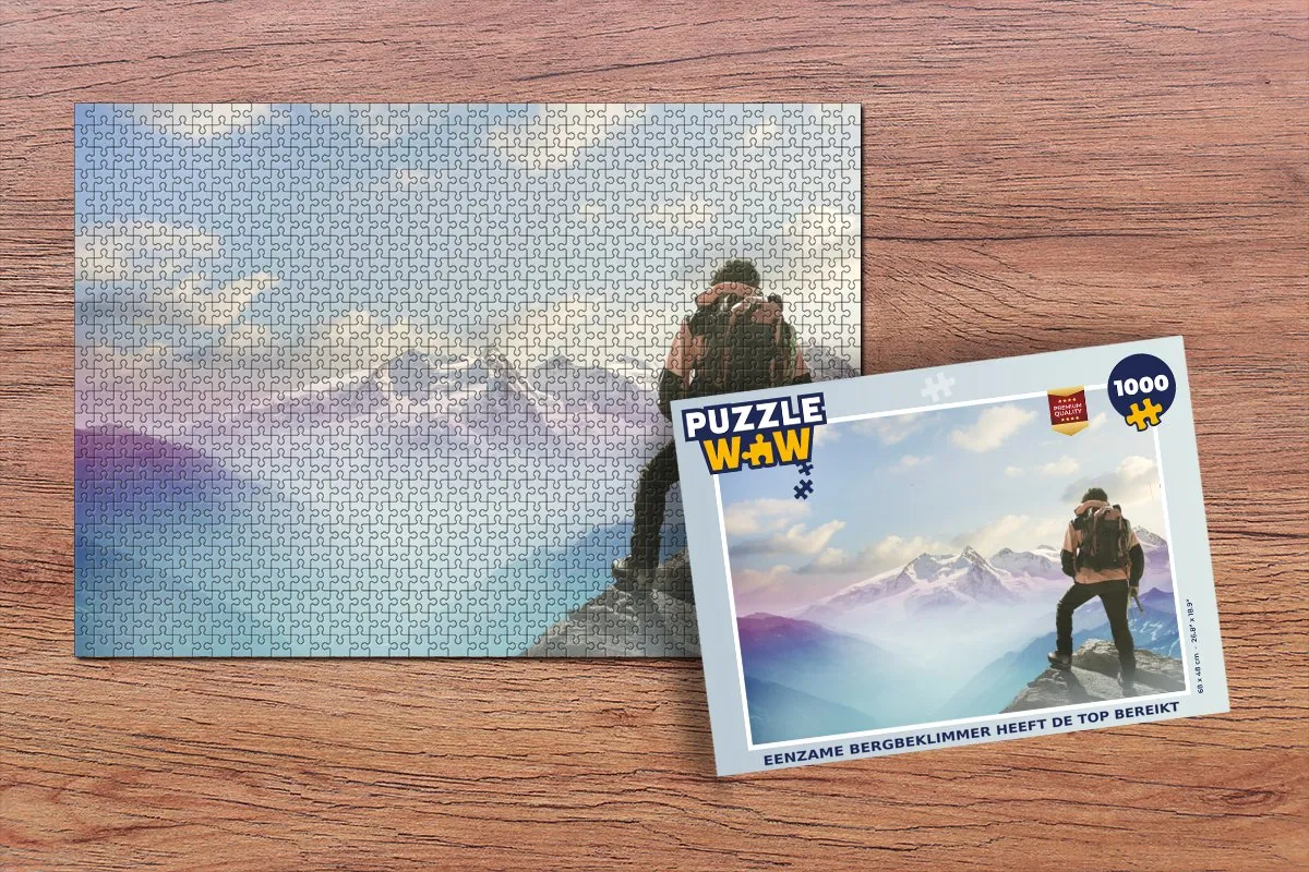 PuzzleWow Legpuzzel Eenzame Bergbeklimmer
