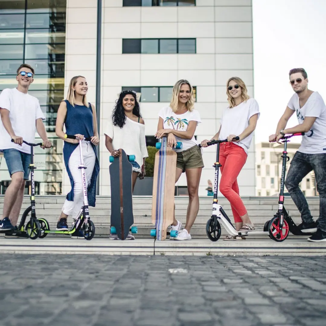 Hudora BigWheel Style 230 Scooter - 230mm - Wit