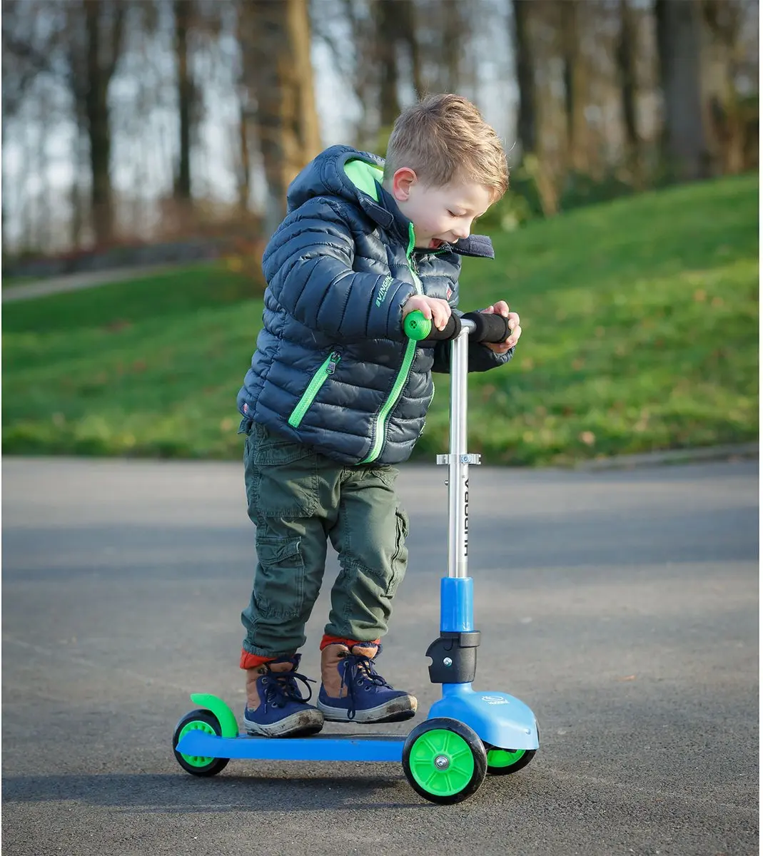 Hudora Flitzkids 2.0 Scooter Step - Blauw