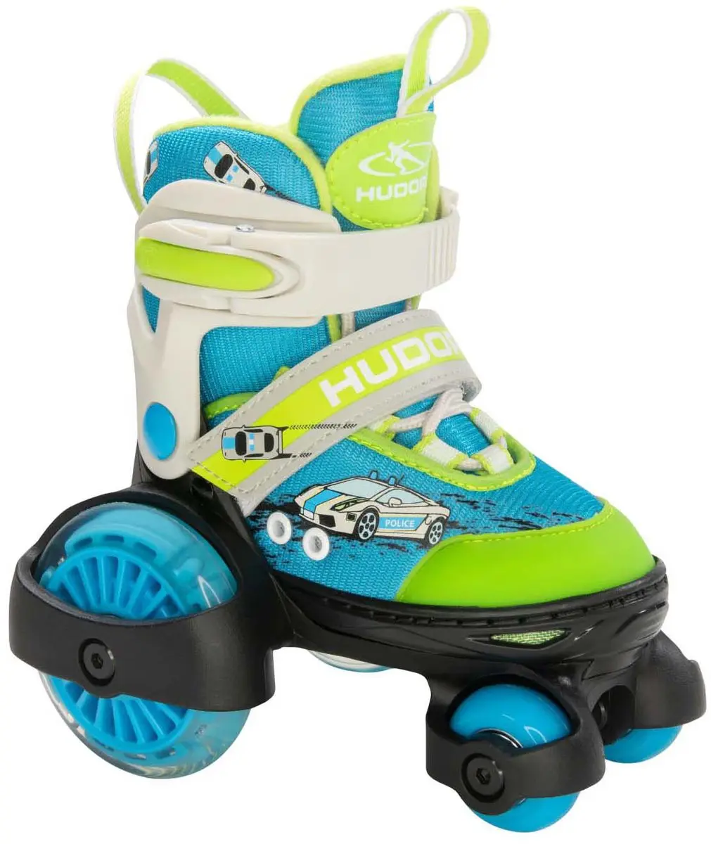 HUDORA Rolschaatsen My First Quad LED Auto, Maat 26-29
