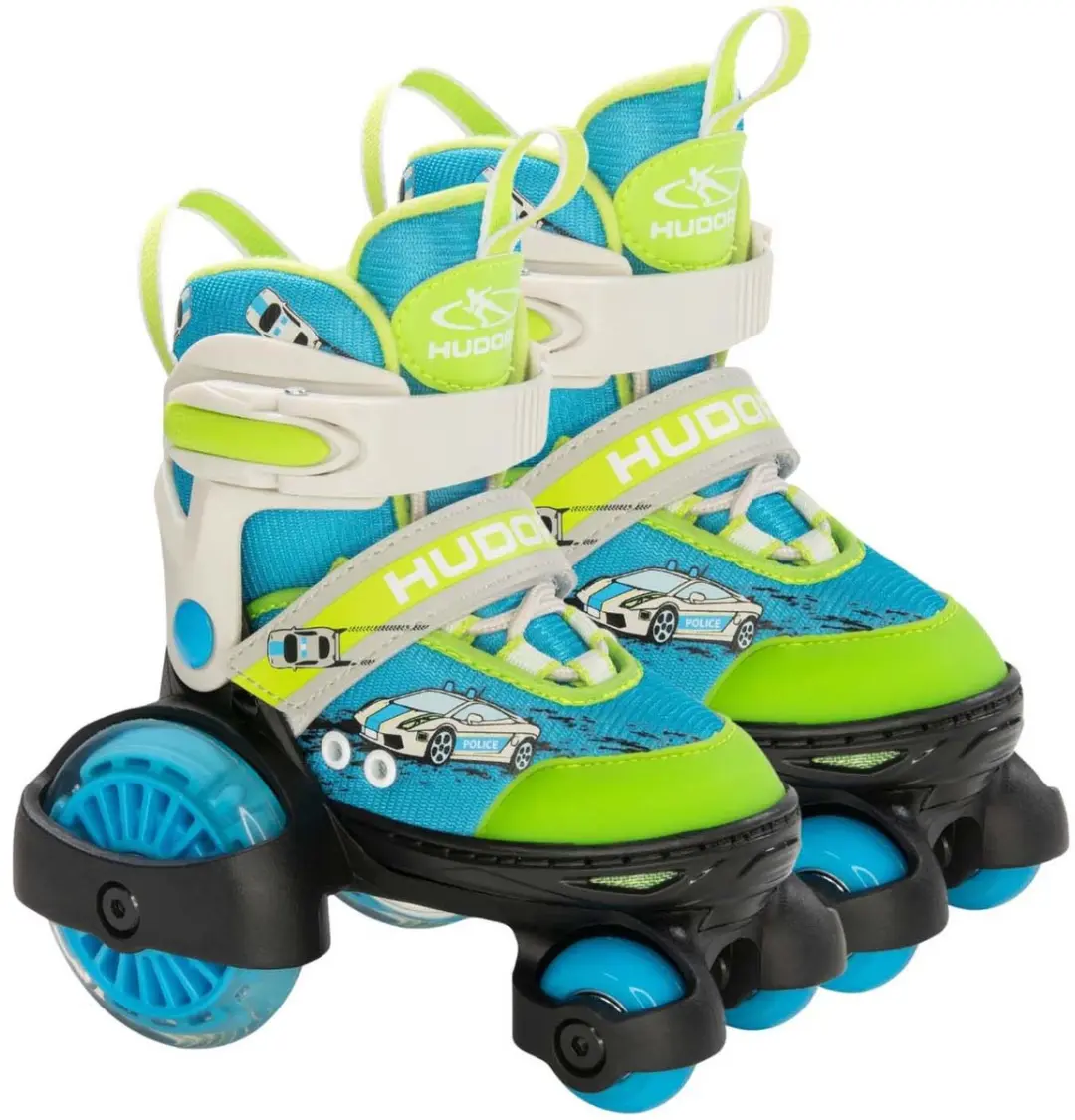 HUDORA Rolschaatsen My First Quad LED Auto, Maat 30-33