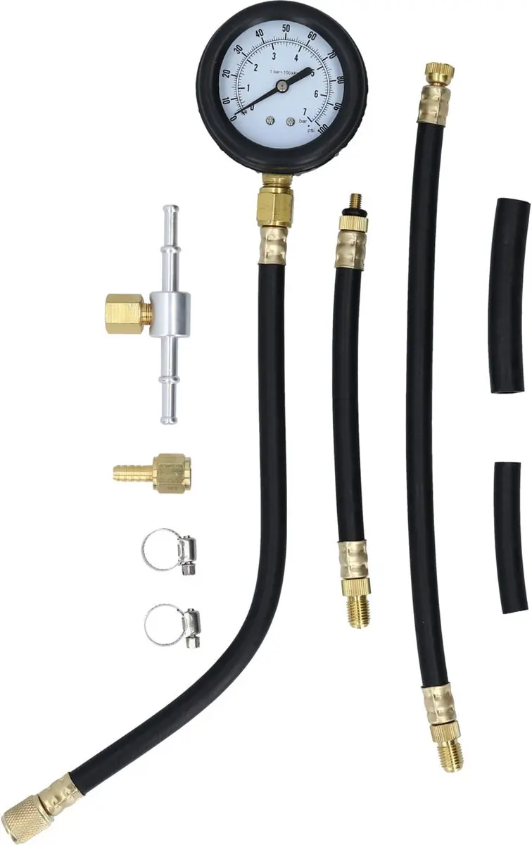 Brilliant Tools BT581250 Brandstofinjectiepomp Druktesterset - 9-delig - afbeelding 6 van 6