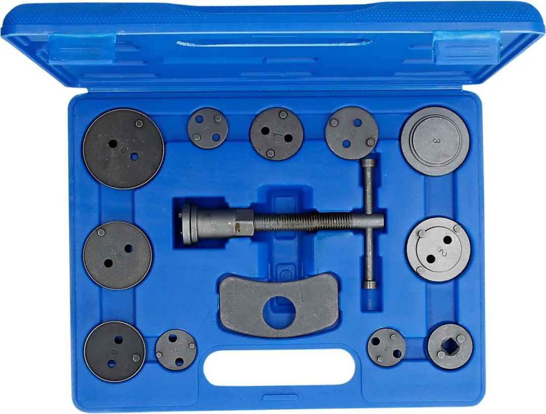 BRILLIANT TOOLS BT701000 Universele Remzuigerterugstelgereedschapset - 13-delig - Blauw - afbeelding 4 van 5