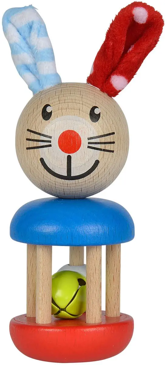 Eichhorn Baby Houten Ratel Konijn 5632675 - Meerkleurig - afbeelding 3 van 3