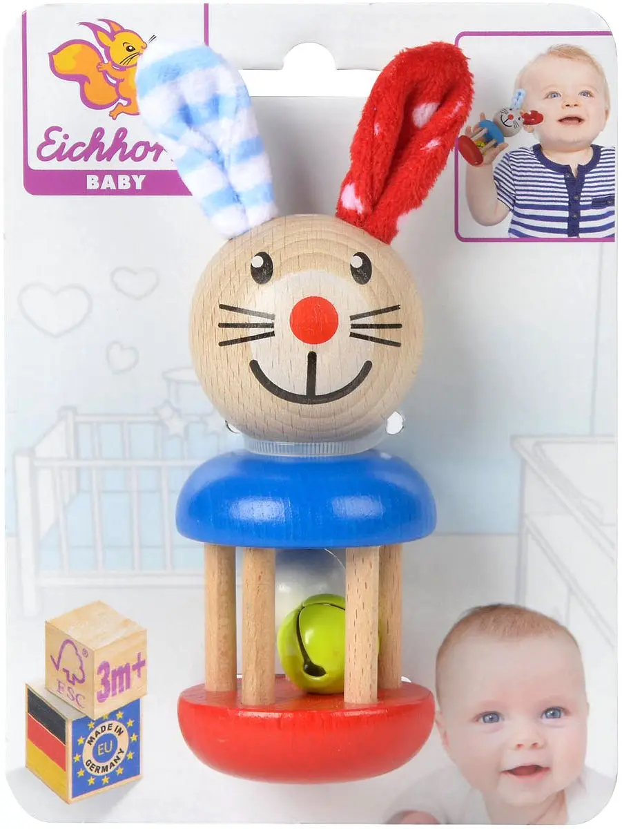 Eichhorn Baby Houten Ratel Konijn 5632675