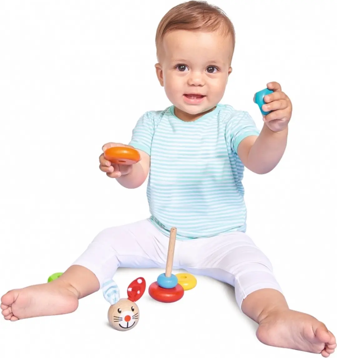 Eichhorn HEROS Baby Steckfigur Maus - 7-delig - Multicolor