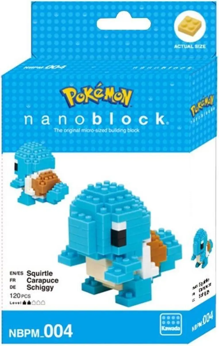 Bandai Nanoblock Squirtle Pokémon Bouwset NBPM-004 - 120 Stukken