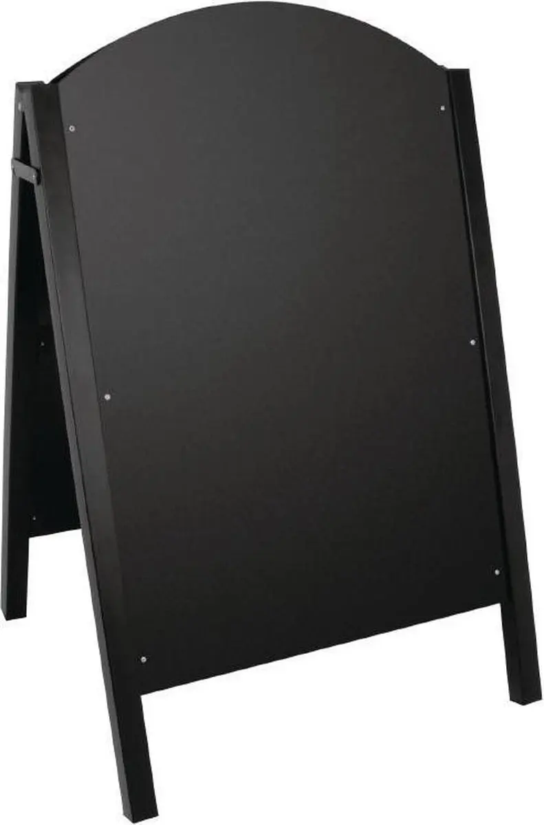 Olympia stoepbord met zwart metalen frame