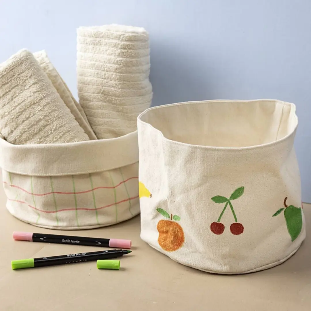 Creativ Company Fabric Baskets 20cm - 2 Stuks