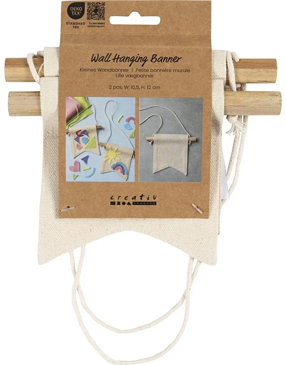 Creativ Company Kleine Wandbanner 12x10,5cm - 2 Stuks