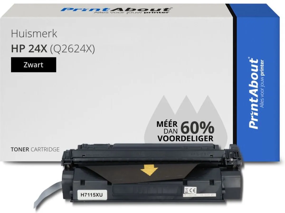 PrintAbout Q2624X-PA Toner Zwart - 4.000 pagina's