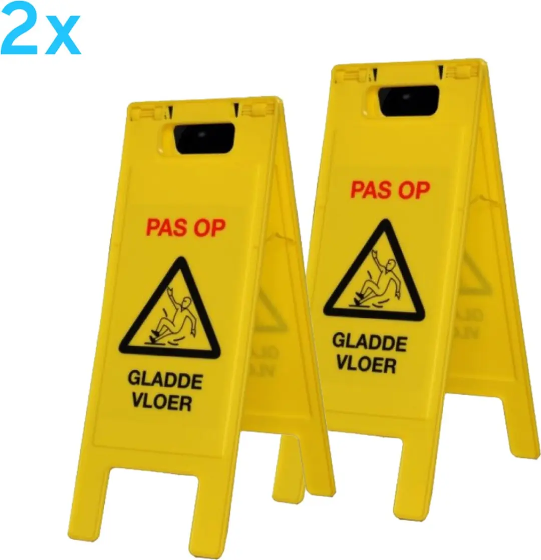 Waarschuwingsbord gladde vloer