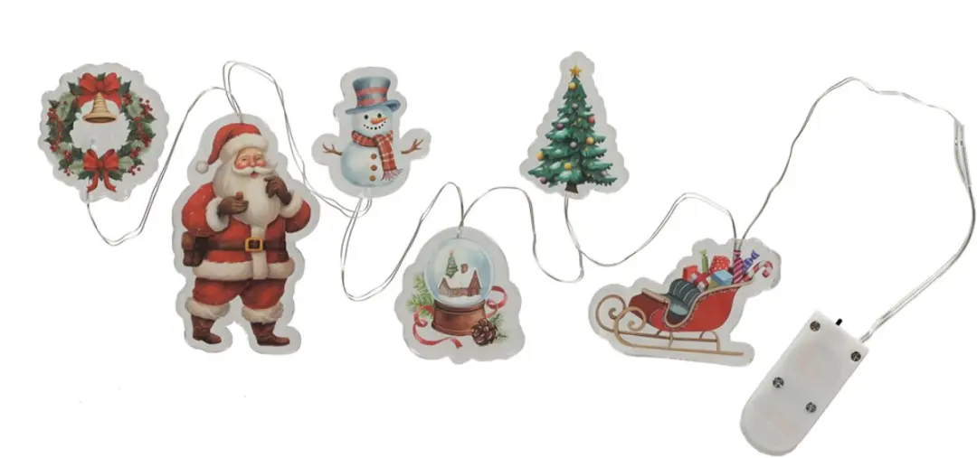 JENS Living LED Raamsticker Slinger Kerst
