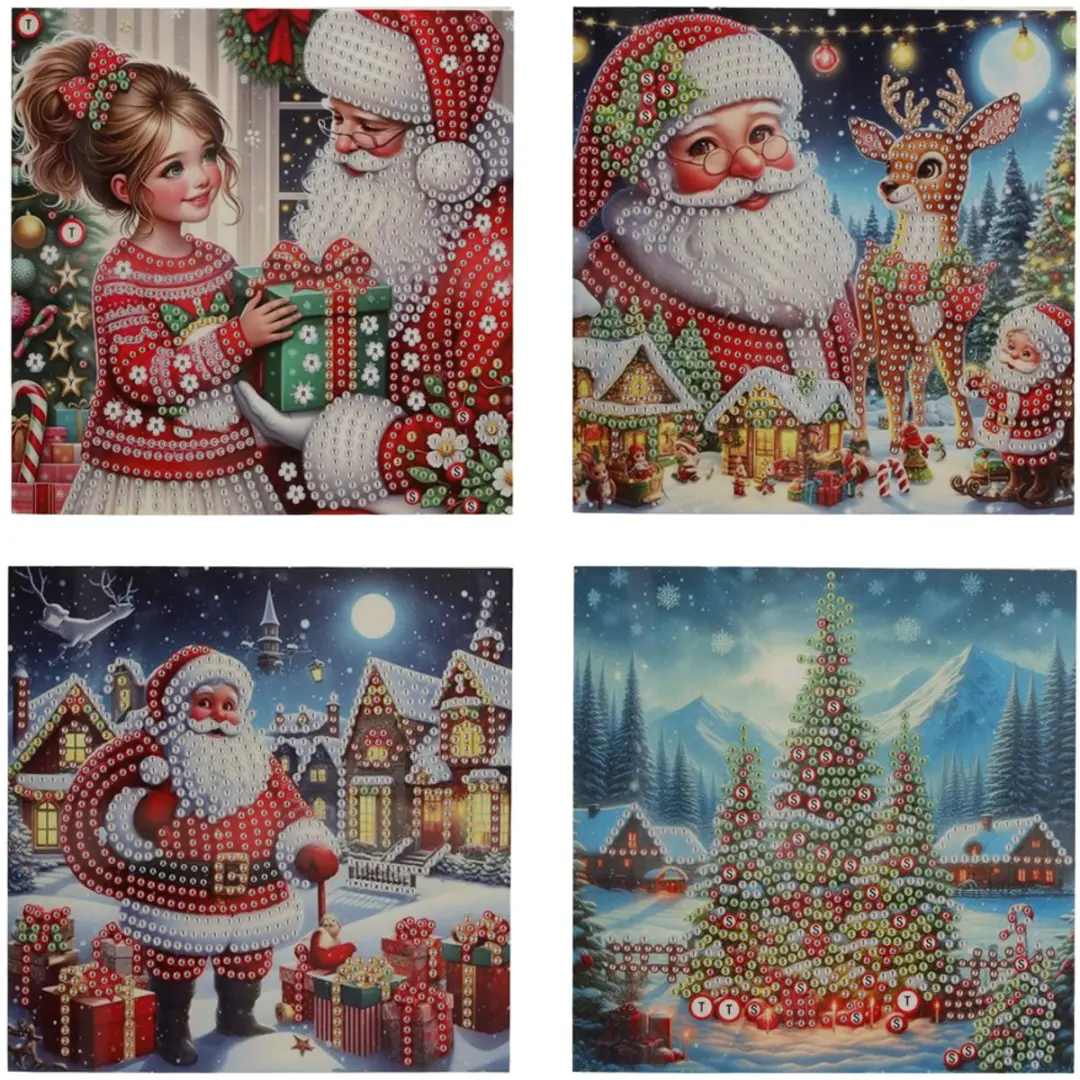 JENS Living Diamond Painting Kerstkaarten /4