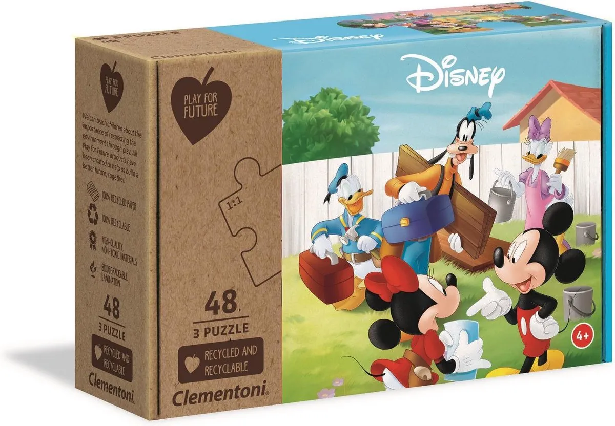 Disney Mickey Mouse Puzzel - 144 Stuks (3x48) - afbeelding 6 van 6