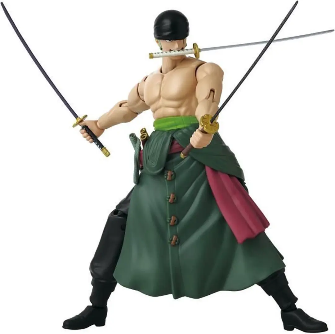 Bandai One Piece Roronoa Zoro Actiefiguur 37052 - 17cm - 3 Zwaarden