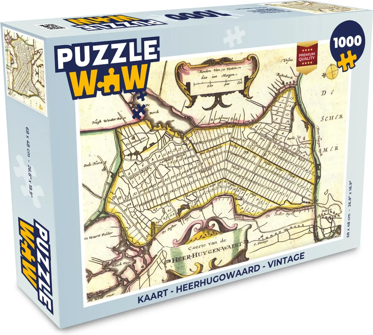 PuzzleWow Vintage Legpuzzel 1000 Stuks