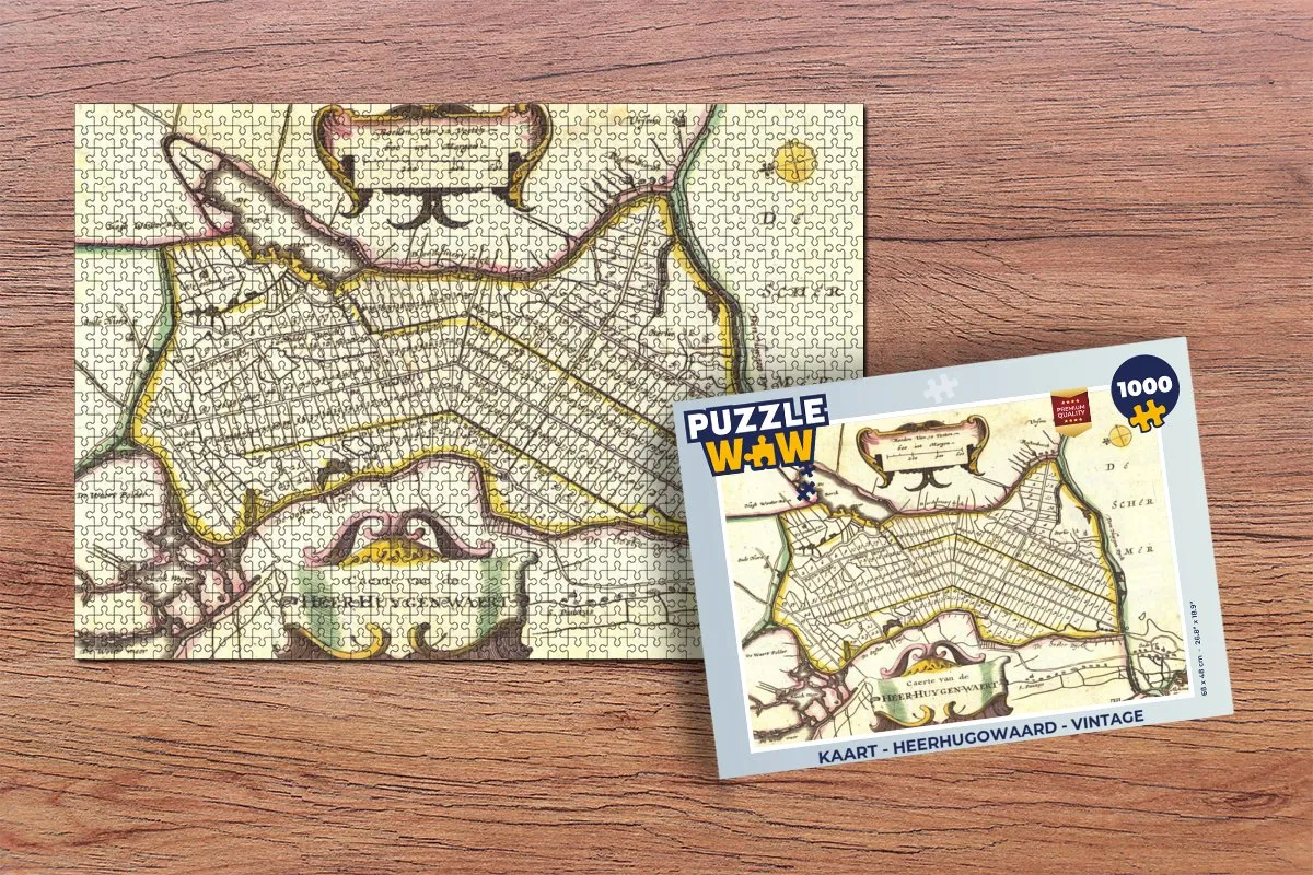 PuzzleWow Vintage Legpuzzel 1000 Stuks - Multicolor