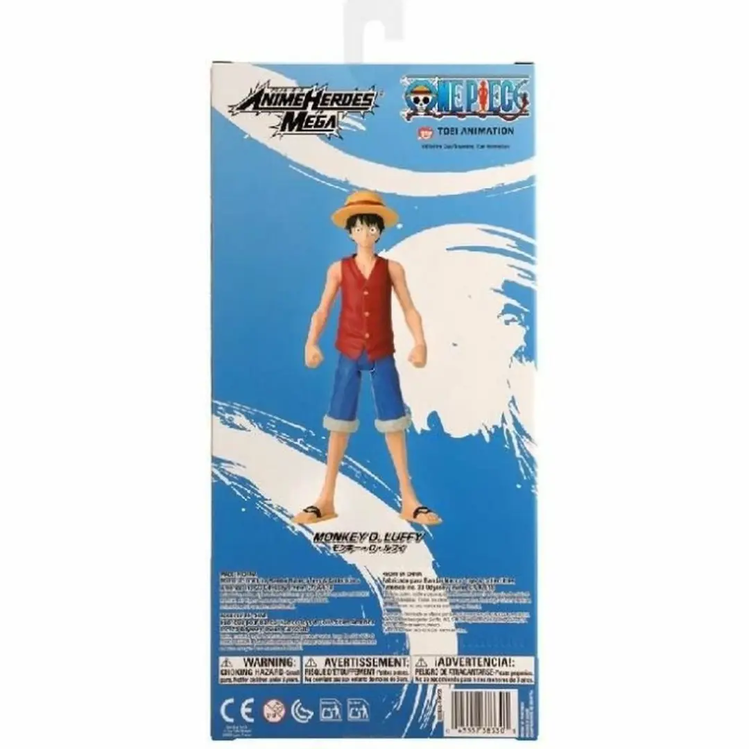 Bandai One Piece Anime Heroes Mega Luffy Figuur 30cm - Multicolor - afbeelding 6 van 6