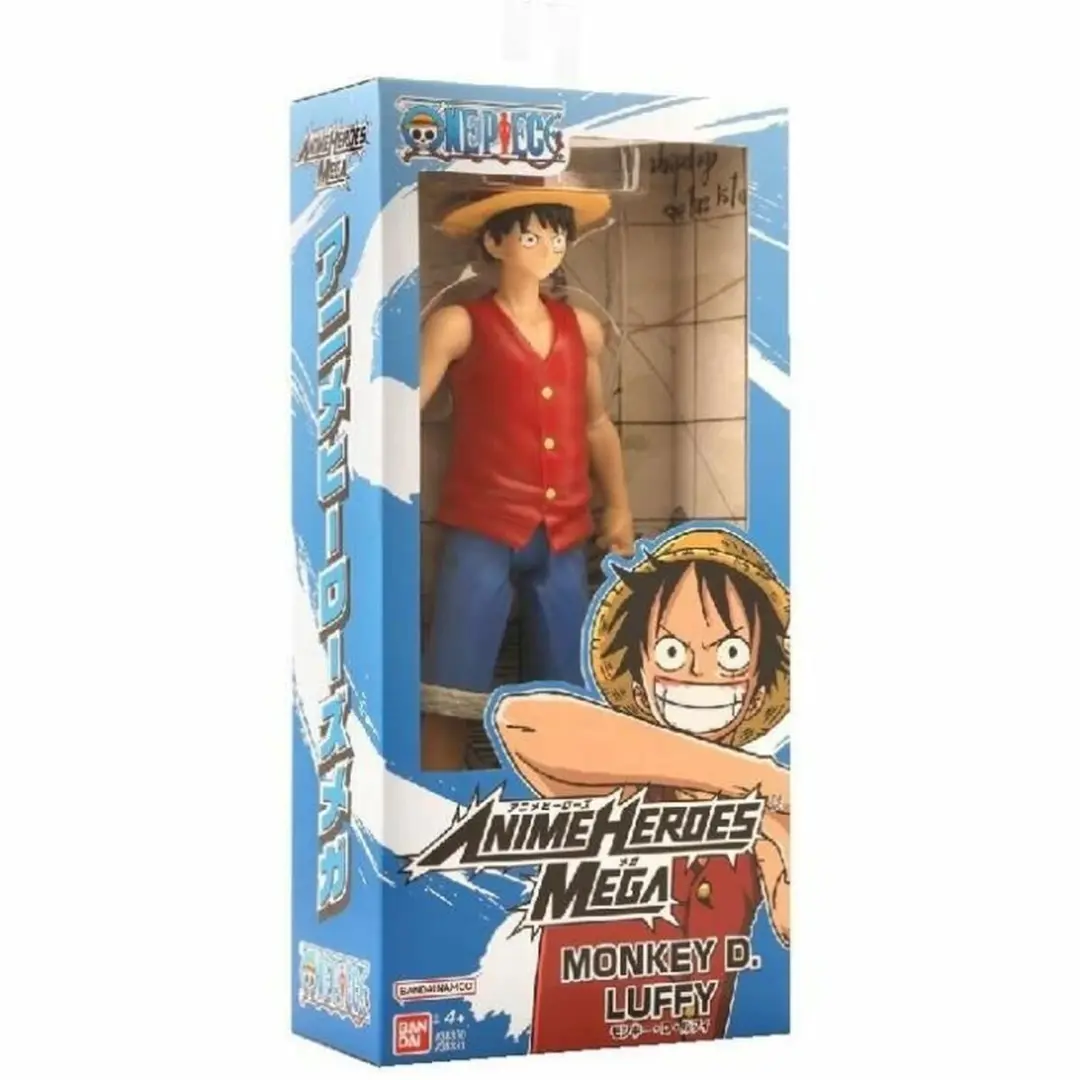 Bandai One Piece Anime Heroes Mega Luffy Figuur 30cm - Multicolor