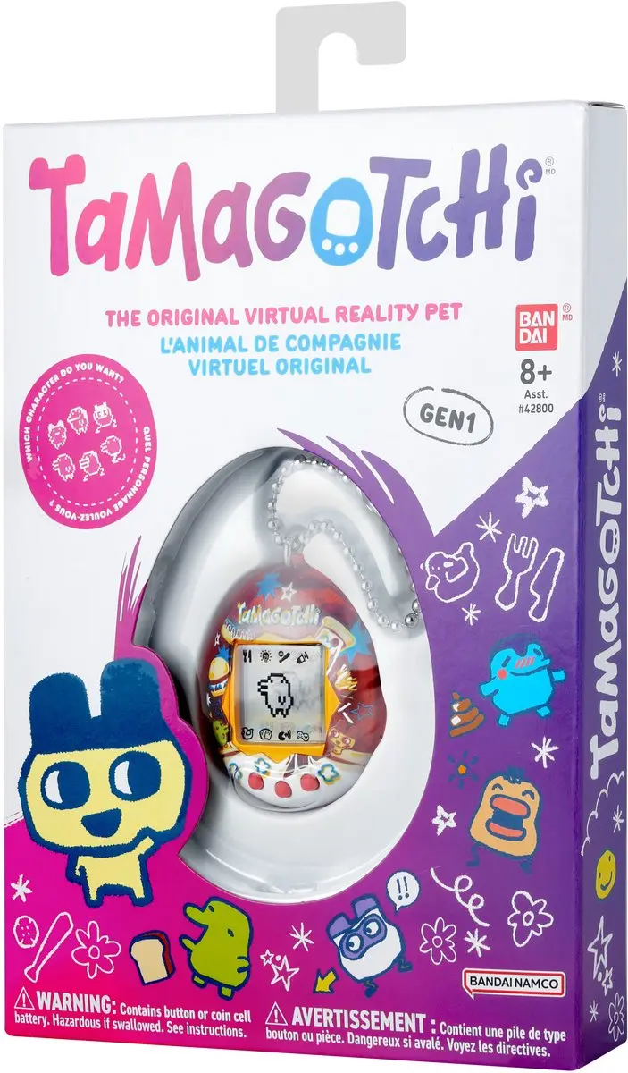 Bandai Tamagotchi Yummy - Interactief Digitaal Huisdier - LCD-Scherm - Frans