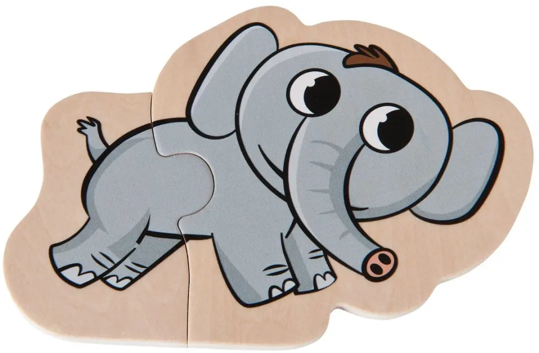 Eichhorn Houten Dierenpuzzel 16 Stuks - Meerkleurig