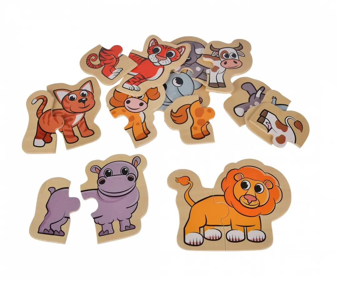 Eichhorn Houten Dierenpuzzel 16 Stuks