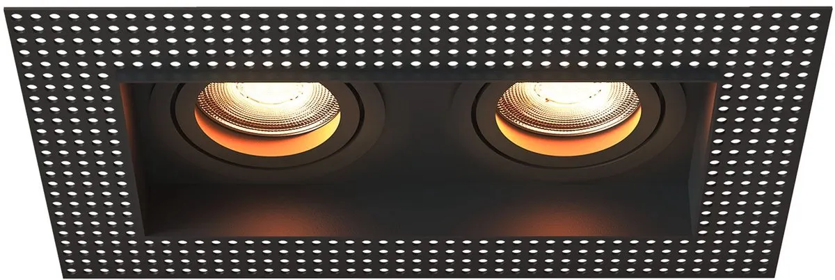 Ledvion Trimless LED Inbouwspot 130x130mm - Zwart - 3W - 2700K