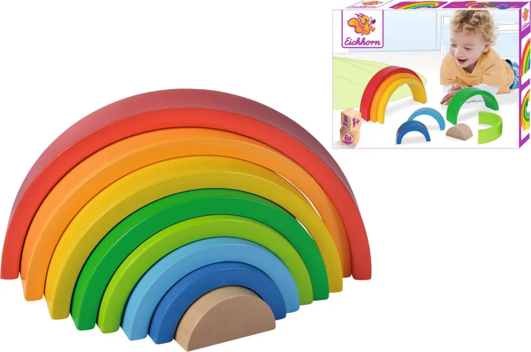 Eichhorn Regenboog Sorteer en Stapelspel