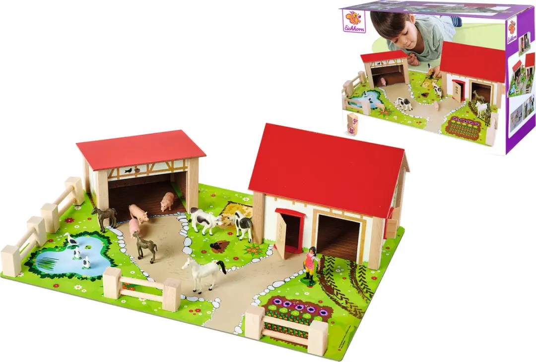 Eichhorn Houten Boerderij Speelgoedset