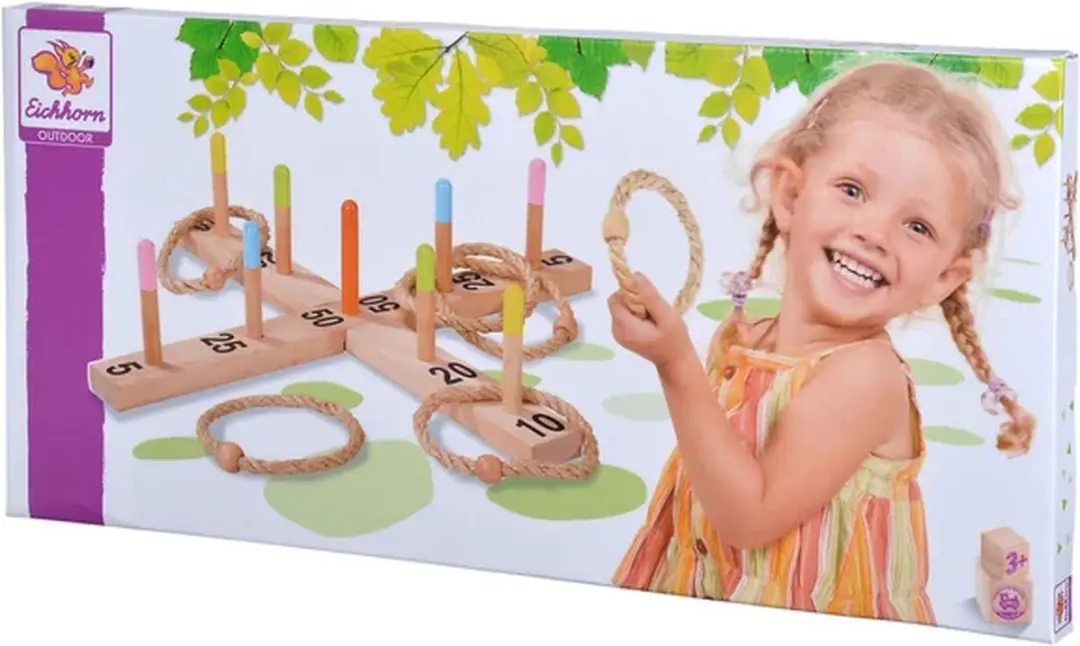 Eichhorn Houten Ringwerpspel Outdoor Meerkleurig - afbeelding 6 van 6