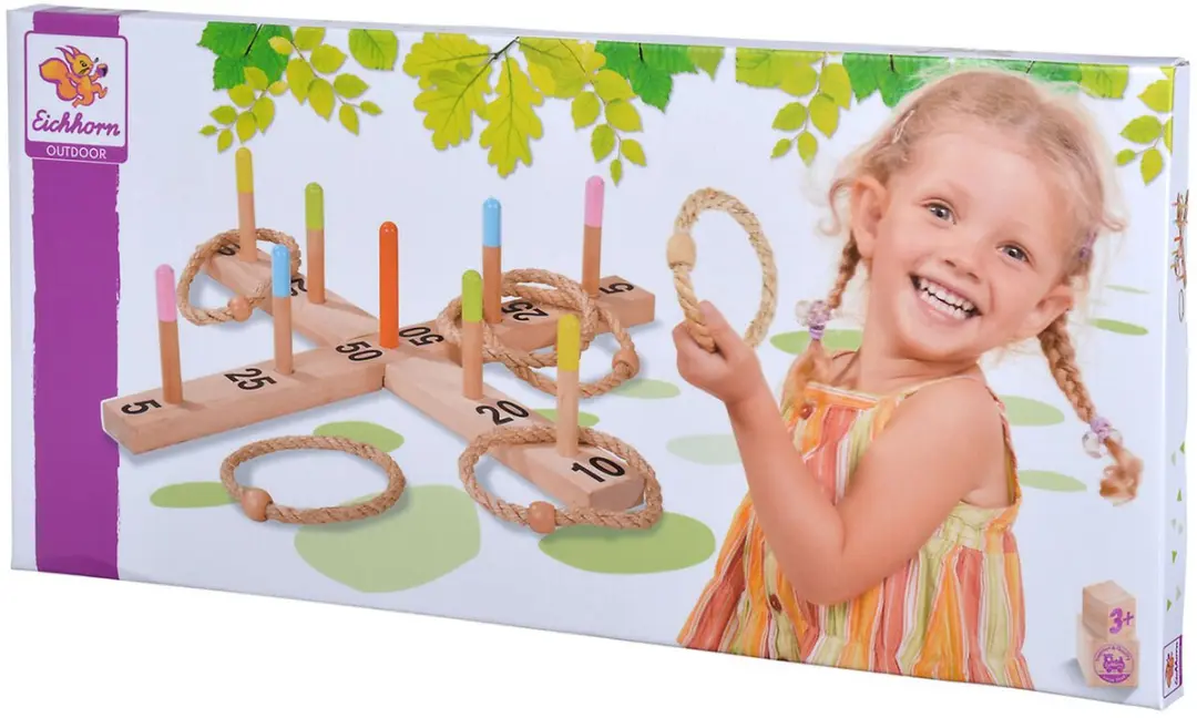 Eichhorn Houten Ringwerpspel Outdoor Meerkleurig - afbeelding 2 van 6