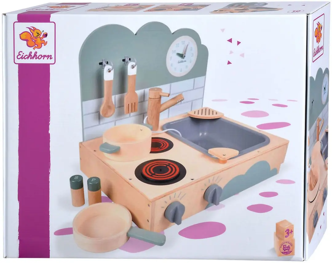Eichhorn Houten Speelkeuken Compact - Meerkleurig - afbeelding 2 van 6