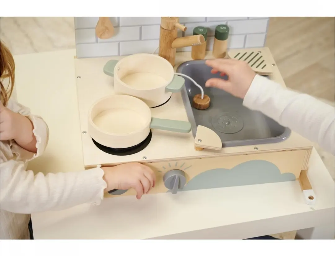 Eichhorn Houten Speelkeuken Compact - Meerkleurig - afbeelding 4 van 6