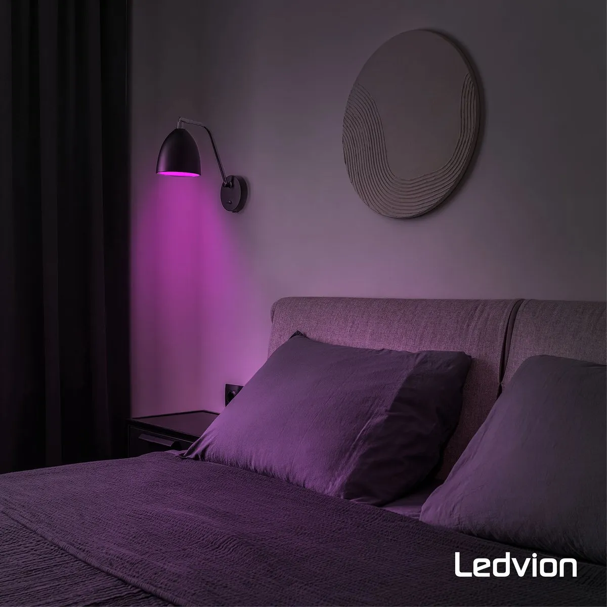 LEDVION Smart RGB+CCT E27 LED Lamp 8W - 2 Stuks