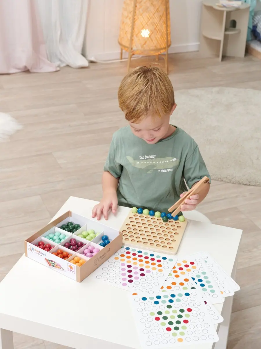 Eichhorn Montessori Sorteerkralen 100 Stuks - Multicolor - afbeelding 5 van 6