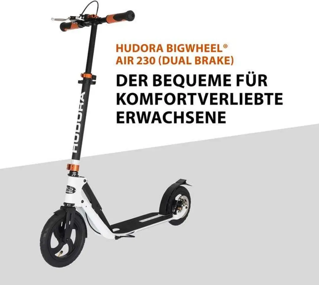 Hudora BigWheel Air 230 Scooter - 230mm Wielen - Divers