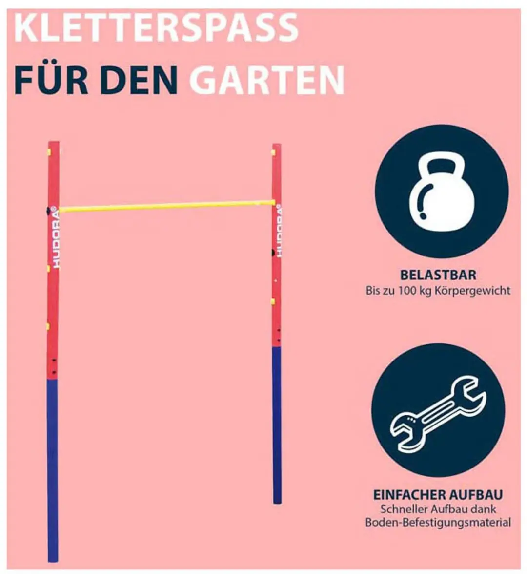 Hudora Rekstok Duikelrek Fabian Enkel - Multicolor