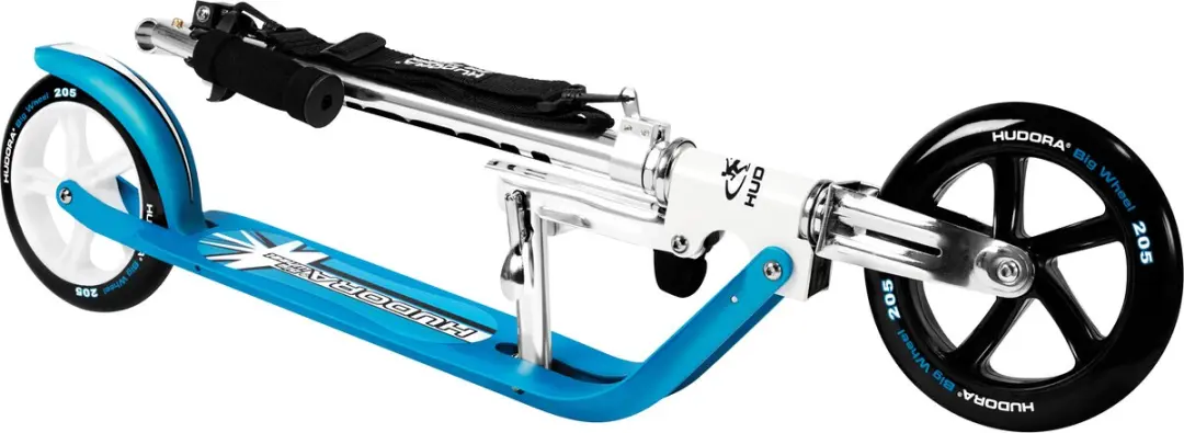 Hudora Scooter Big Wheel Step RX205 - Zwart/Blauw