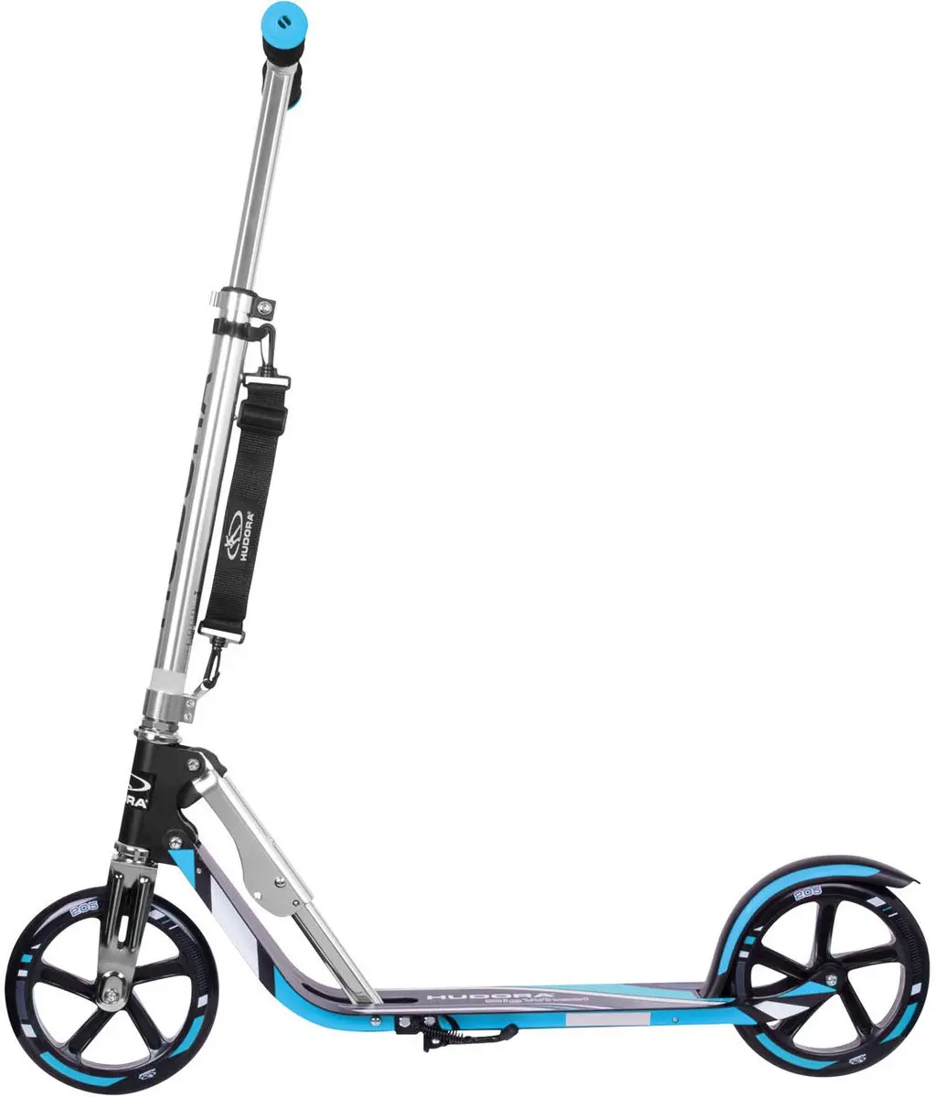Hudora Scooter Big Wheel Step RX205 - Zwart/Blauw