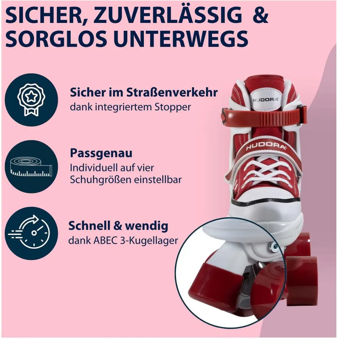 HUDORA Rolschaatsen Sneaker Amber, Maat 36-39