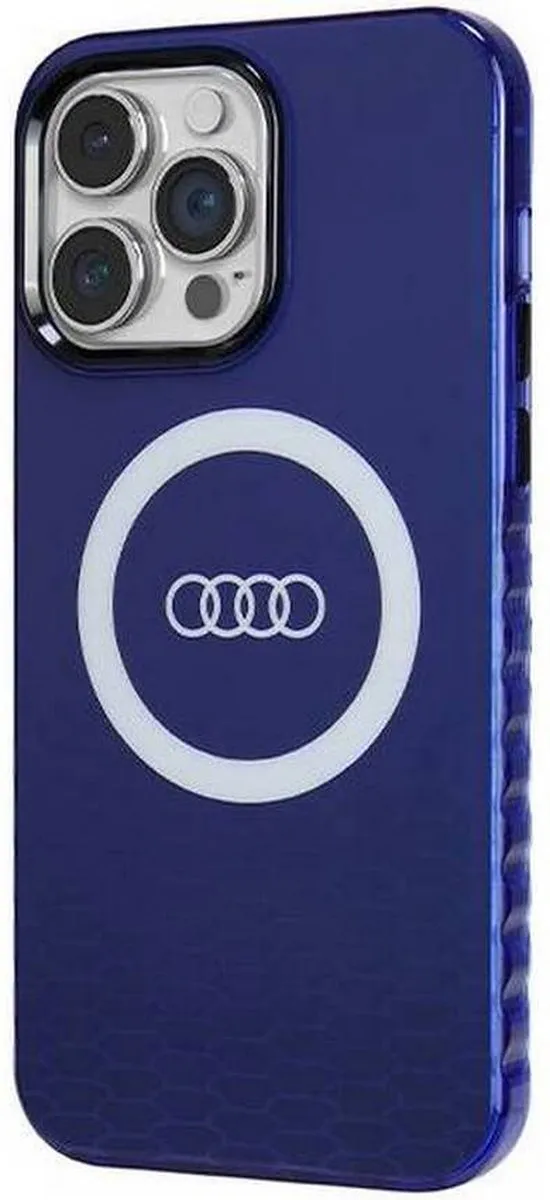 Audi IML Big Logo Hoesje - iPhone 14 Pro Max - Blauw