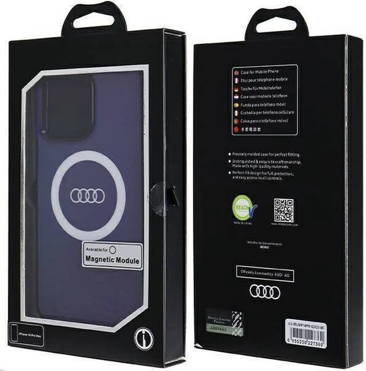 Audi IML Big Logo Hoesje - iPhone 14 Pro Max - Blauw - afbeelding 4 van 6